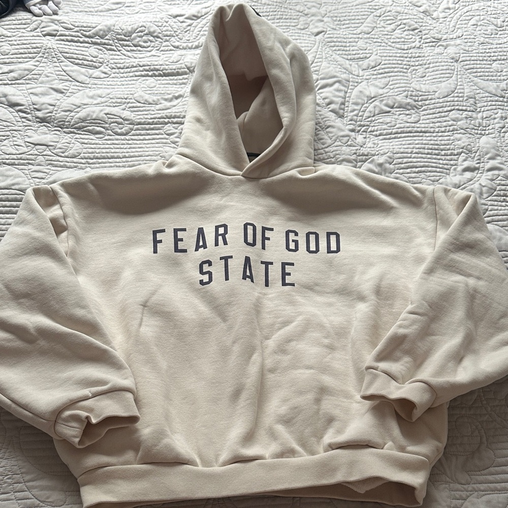 Essentials Fear of God Cream State Hoodie